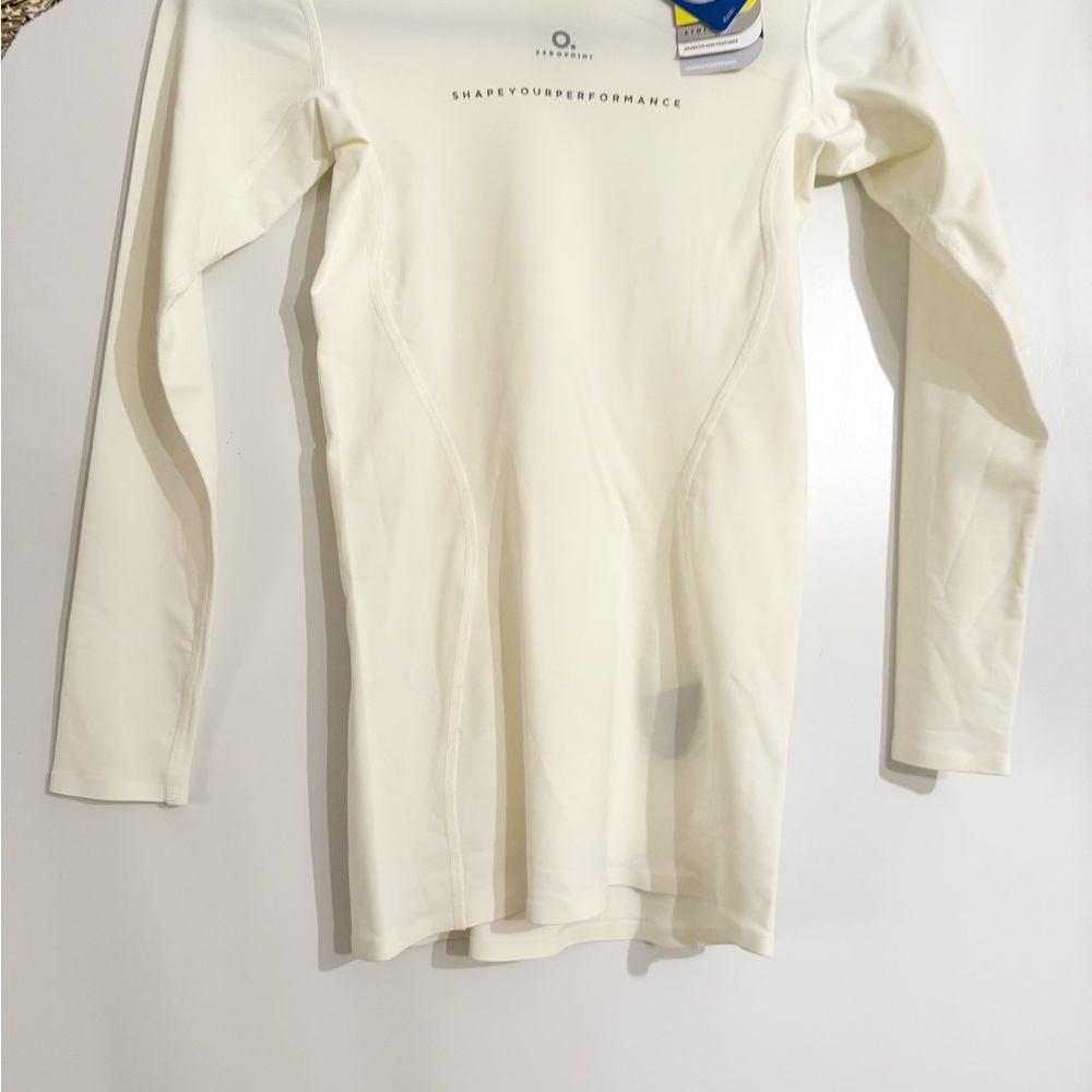 NWT Off White Longsleeve Compression Shirt Made in Europe Women's Small